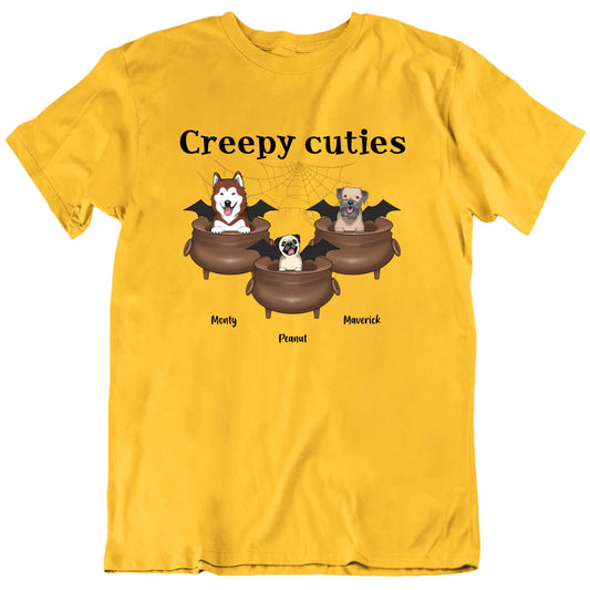 Creepy Cuties Custom Dog Halloween T shirt