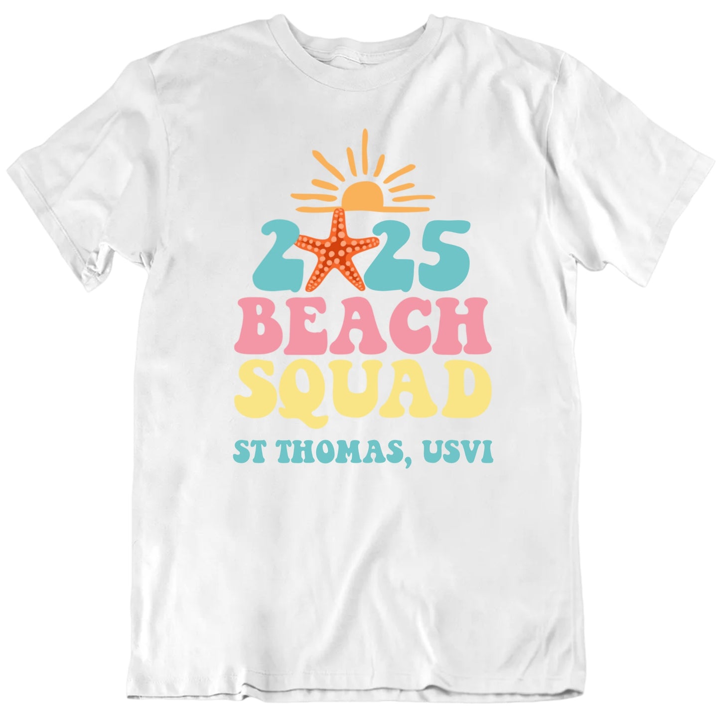 Customizable Beach Squad Custom Year And Destination Personalized Premium Quality Unisex Gift T Shirt
