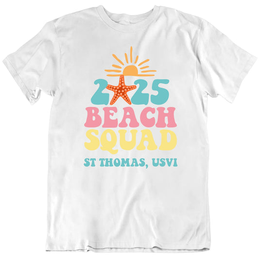 Customizable Beach Squad Custom Year And Destination Personalized Premium Quality Unisex Gift T Shirt