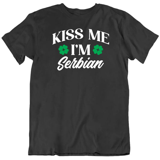 Customizable Kiss Me I'm Custom Text St Patrick's Day Personalized Premium Quality Unisex Gift T Shirt