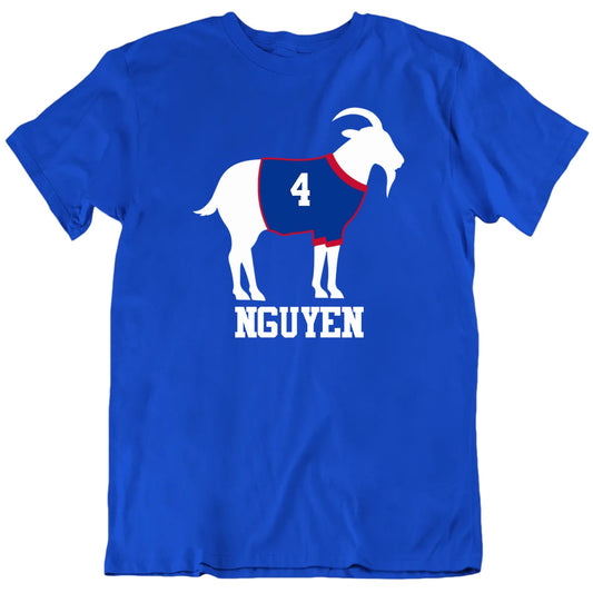 GOAT Greatest Of All Time Buffalo Football Custom Name Number Premium Quality Personalized Unisex Cool T shirt