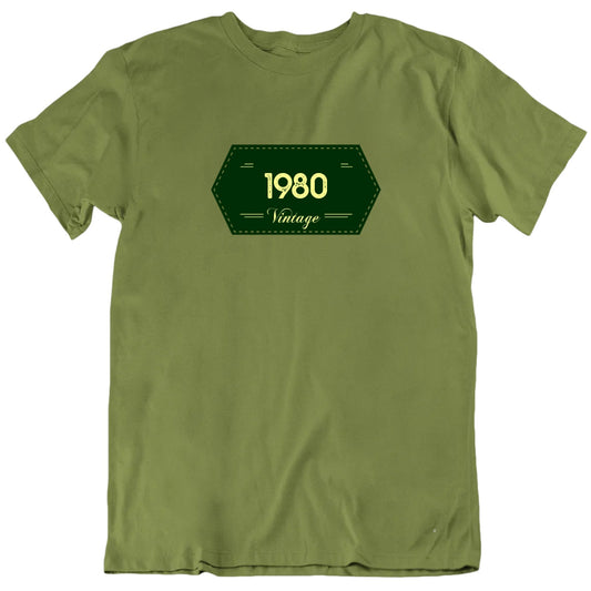 Vintage Birth Year Label Customizable Unisex T shirt