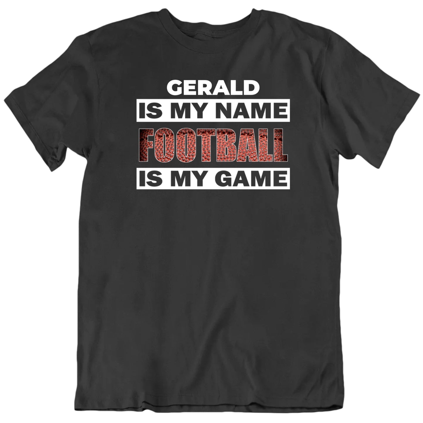 Customizable Football Player Is My Name Football Is My Game Custom Premium Quality Personalized Unisex Gift T Shirt
