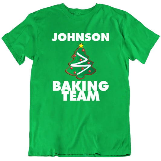 Christmas Baking Team Custom Name T shirt