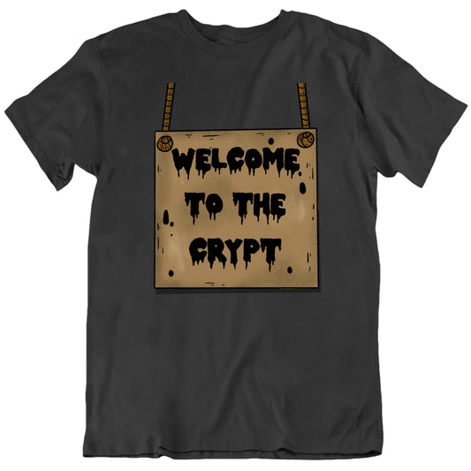 Customizable Creepy Halloween Sign Custom Text Personalized Premium Quality Unisex T Shirt
