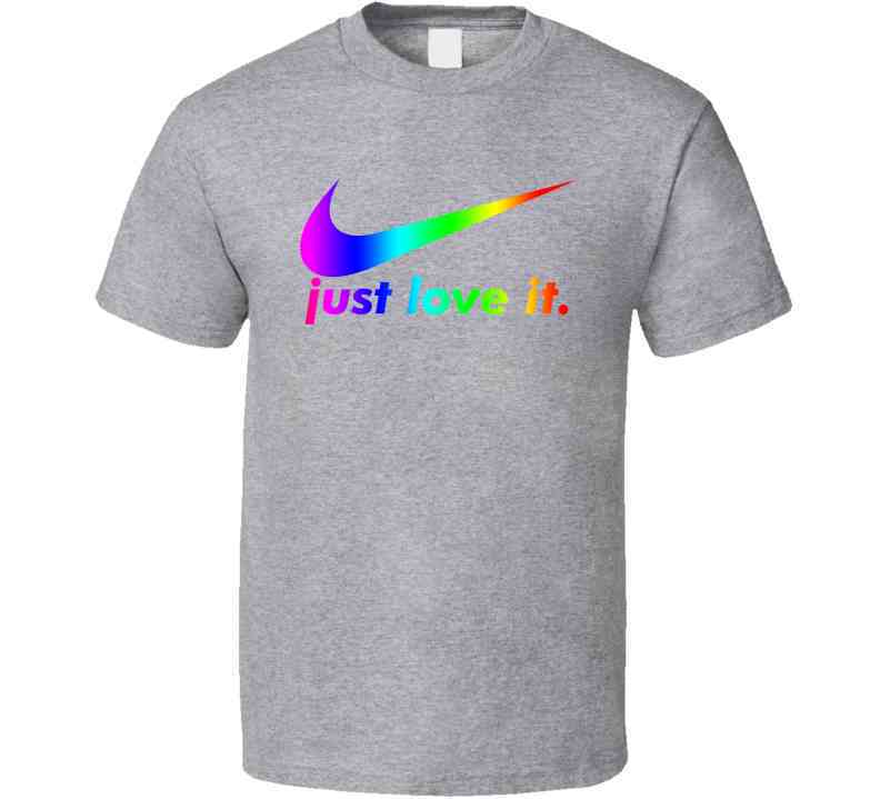 Nike Just Love It Parody Lgbtq Pride Cool T Shirt