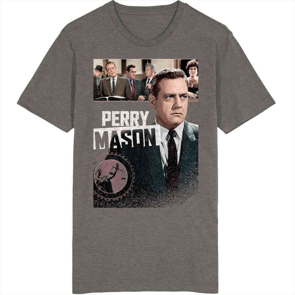 Perry Mason Retro 50s Tv Show Poster Vintage Unisex Cool T Shirt