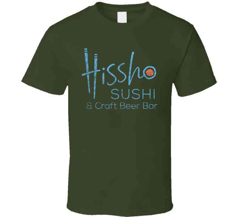 Hissho Sushi Craft Beer Bar Worn Look Cool T Shirt