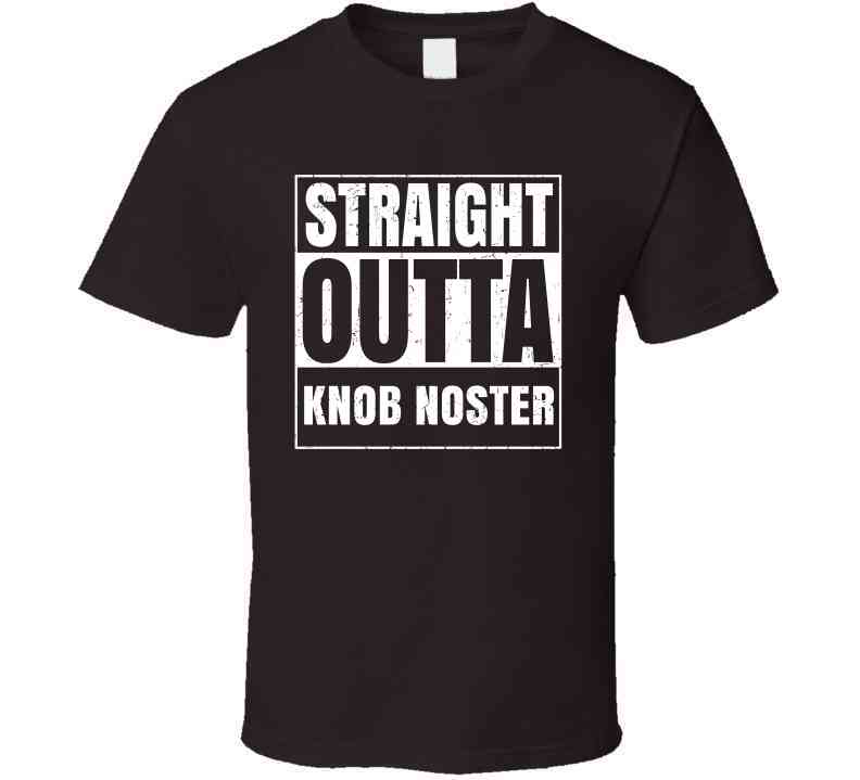 Straight Outta Knob Noster High School Funny Graduation Parody Cool T Shirt