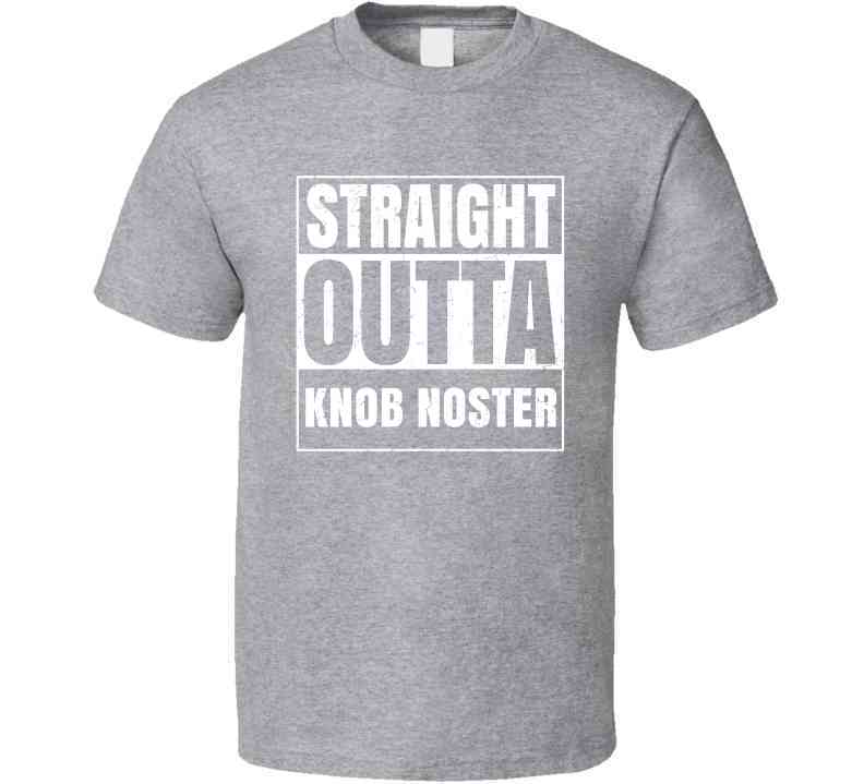 Straight Outta Knob Noster High School Funny Graduation Parody Cool T Shirt