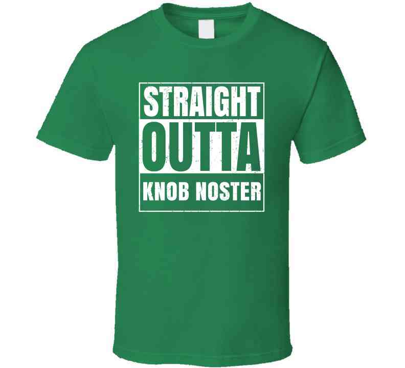 Straight Outta Knob Noster High School Funny Graduation Parody Cool T Shirt
