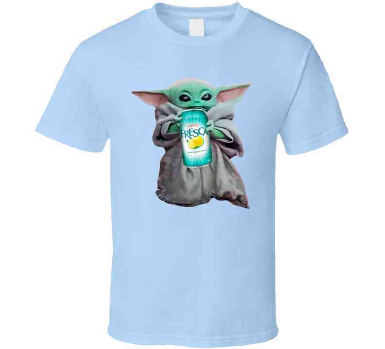 Baby Yoda The Child Mandalorian Fresca Soda Pop Drink Cool T Shirt