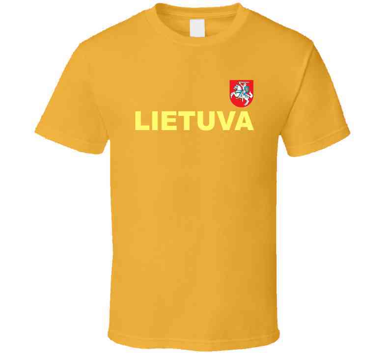 Lithuania Basketball Team Lietuva Crest Basketball Fan Cool T Shirt