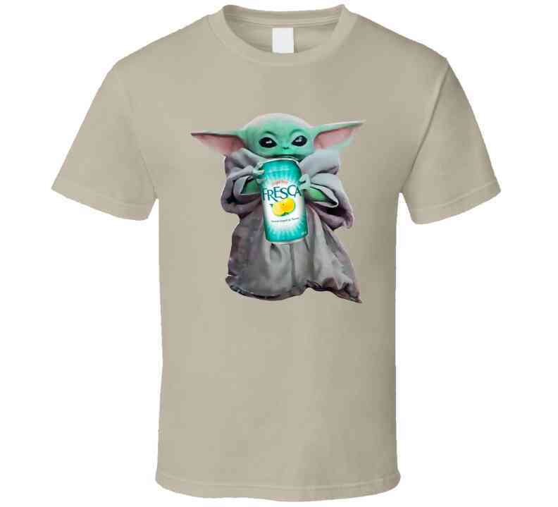 Baby Yoda The Child Mandalorian Fresca Soda Pop Drink Cool T Shirt