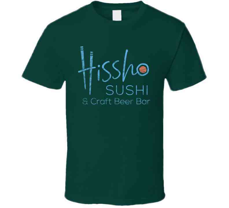 Hissho Sushi Craft Beer Bar Worn Look Cool T Shirt