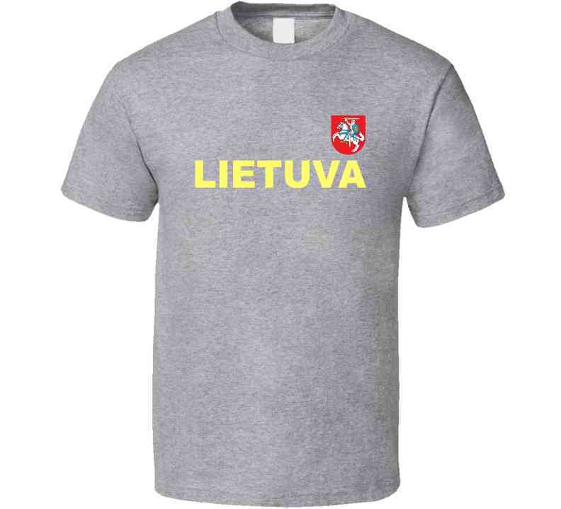 Lithuania Basketball Team Lietuva Crest Basketball Fan Cool T Shirt