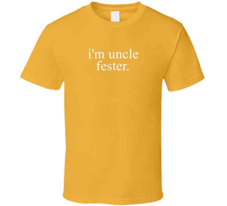 Uncle Fester Last Minute Popular Halloween Costume Addams Family T Shirt