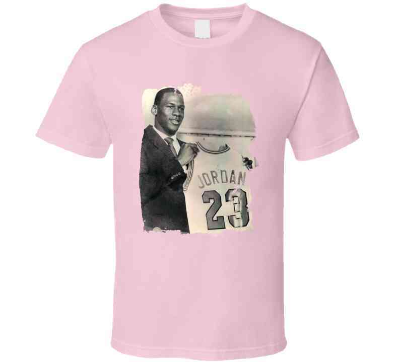 Michael Jordan Draft Photo Vintage Look Cool T Shirt