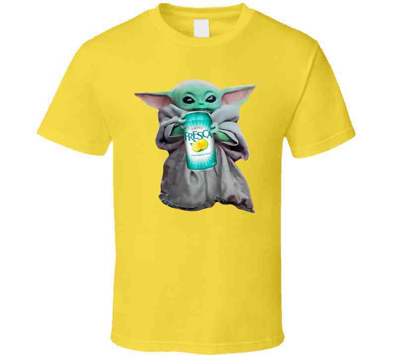 Baby Yoda The Child Mandalorian Fresca Soda Pop Drink Cool T Shirt