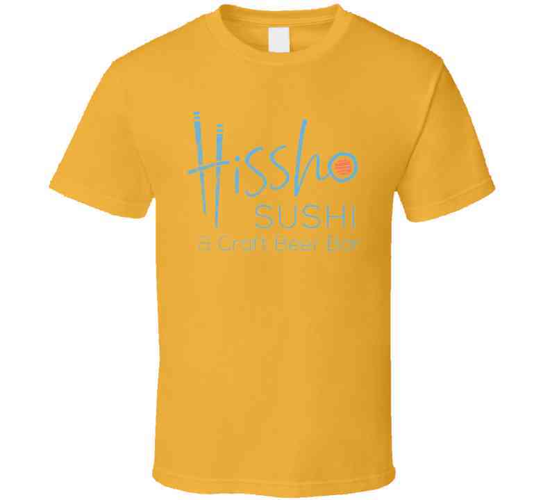 Hissho Sushi Craft Beer Bar Worn Look Cool T Shirt