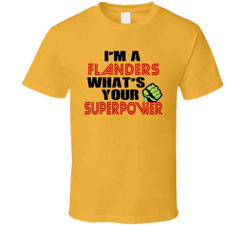 Im A Flanders Whats Your Superpower Funny Last Name Cool T Shirt