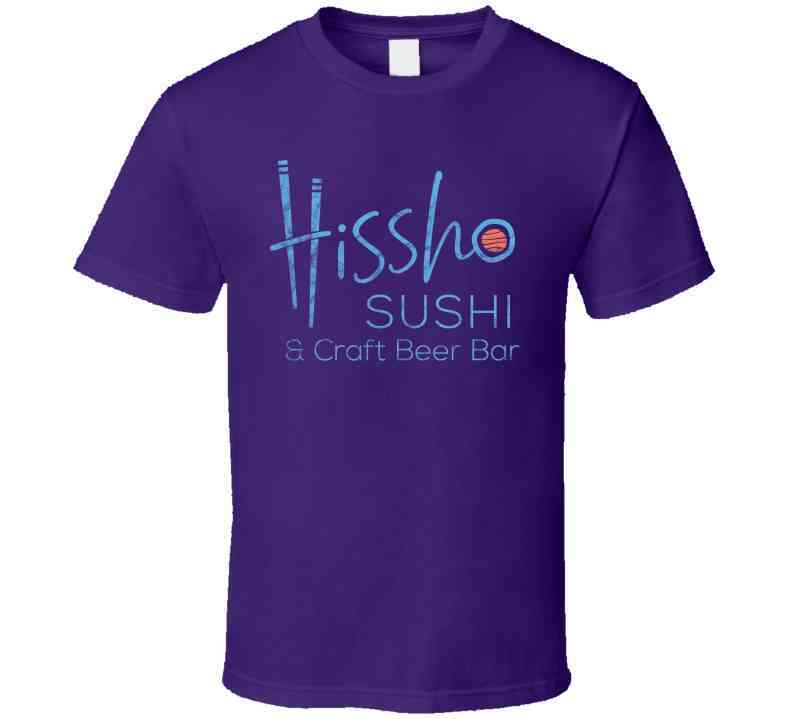 Hissho Sushi Craft Beer Bar Worn Look Cool T Shirt