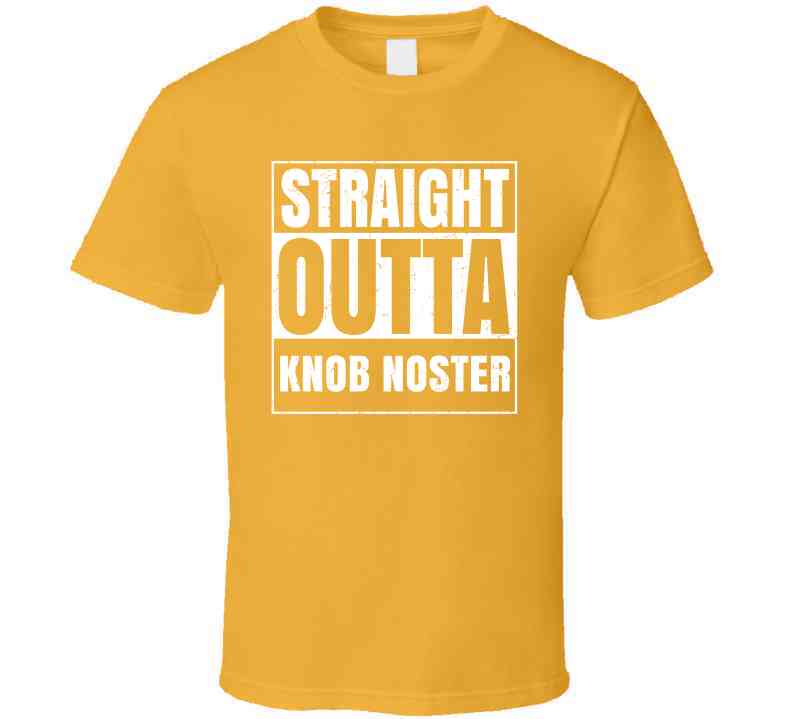 Straight Outta Knob Noster High School Funny Graduation Parody Cool T Shirt