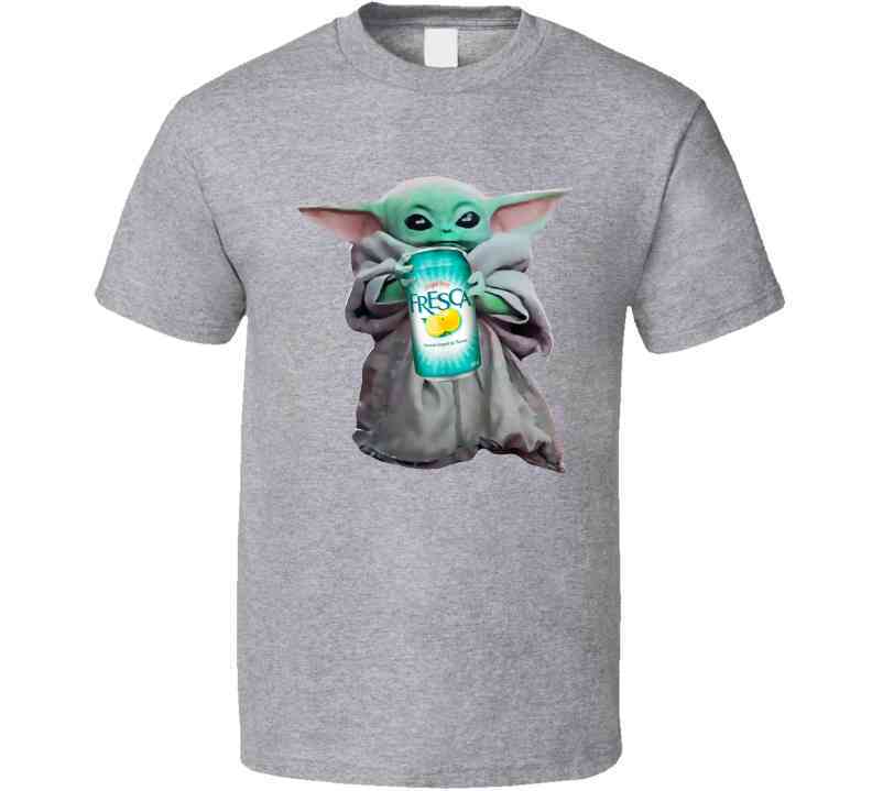 Baby Yoda The Child Mandalorian Fresca Soda Pop Drink Cool T Shirt