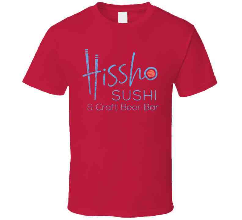 Hissho Sushi Craft Beer Bar Worn Look Cool T Shirt