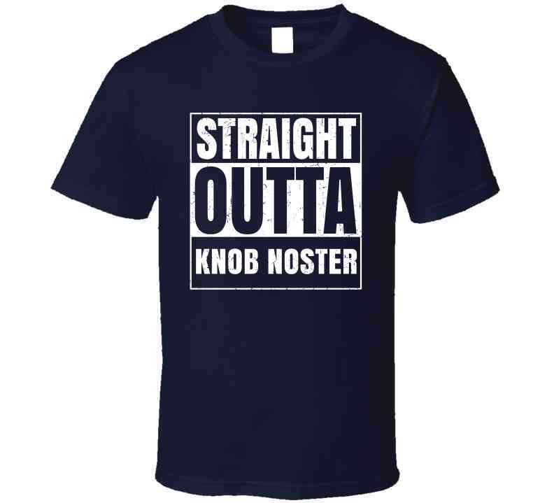 Straight Outta Knob Noster High School Funny Graduation Parody Cool T Shirt