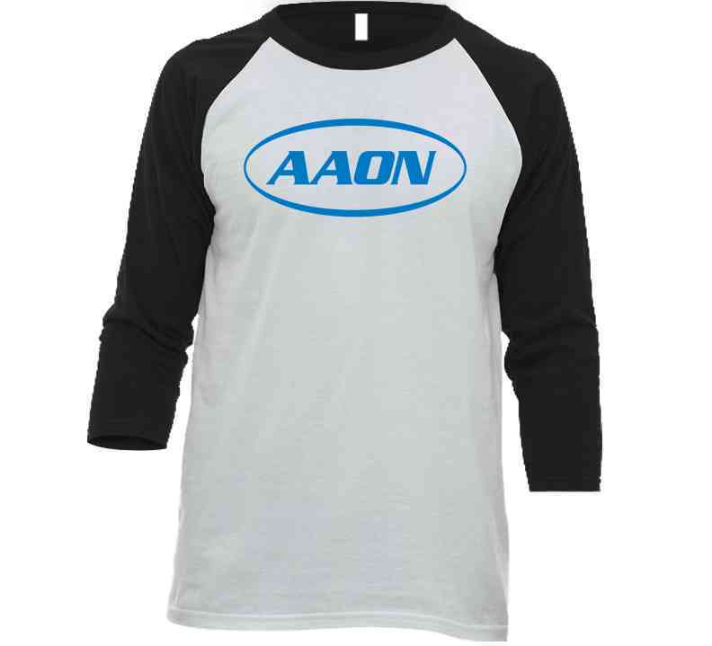 Aaon Inc Hvac Nasdaq Company Logo Employee Fan Raglan Cool T Shirt