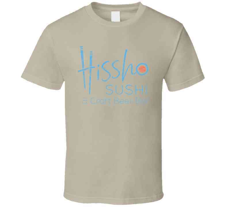 Hissho Sushi Craft Beer Bar Worn Look Cool T Shirt