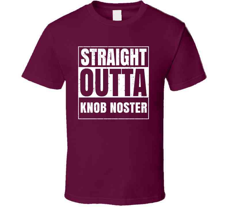 Straight Outta Knob Noster High School Funny Graduation Parody Cool T Shirt