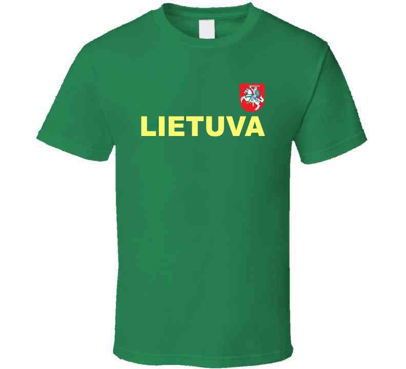 Lithuania Basketball Team Lietuva Crest Basketball Fan Cool T Shirt