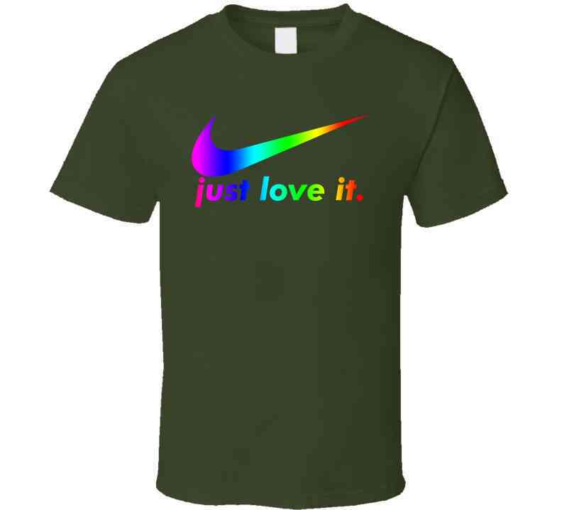 Nike Just Love It Parody Lgbtq Pride Cool T Shirt