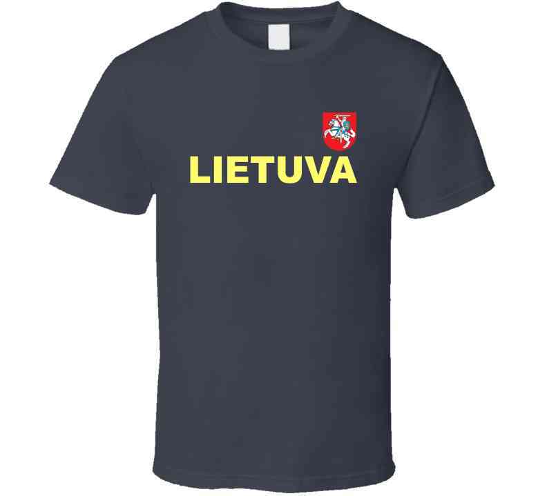 Lithuania Basketball Team Lietuva Crest Basketball Fan Cool T Shirt