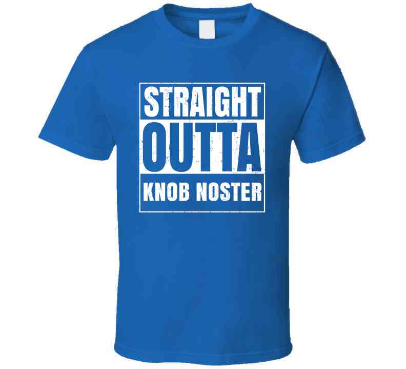 Straight Outta Knob Noster High School Funny Graduation Parody Cool T Shirt