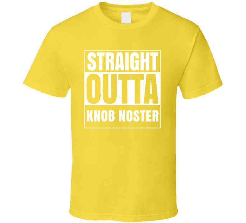 Straight Outta Knob Noster High School Funny Graduation Parody Cool T Shirt