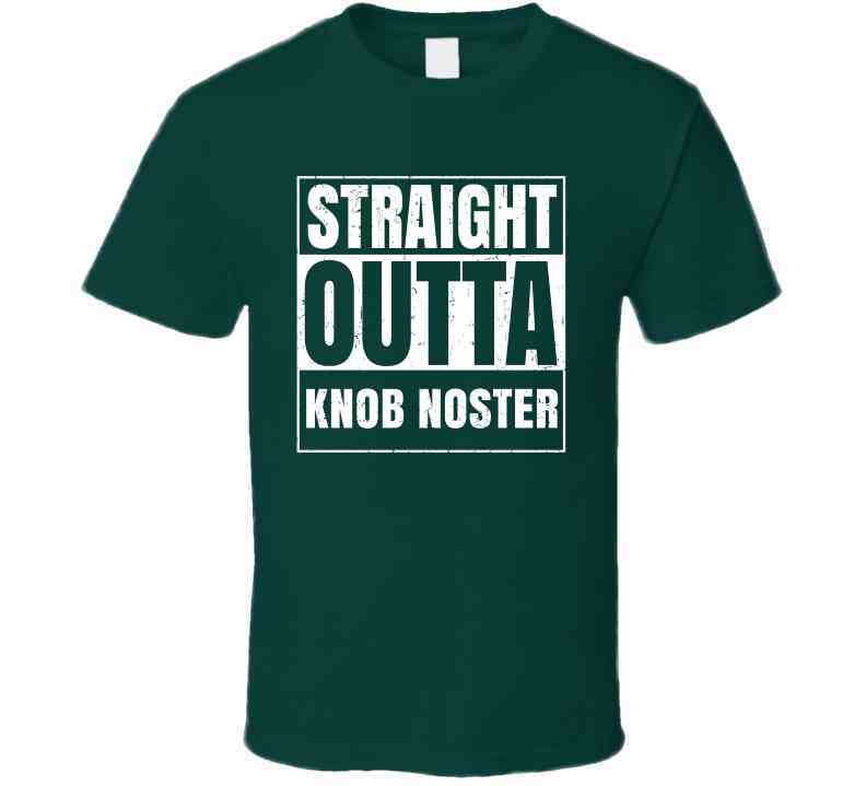 Straight Outta Knob Noster High School Funny Graduation Parody Cool T Shirt