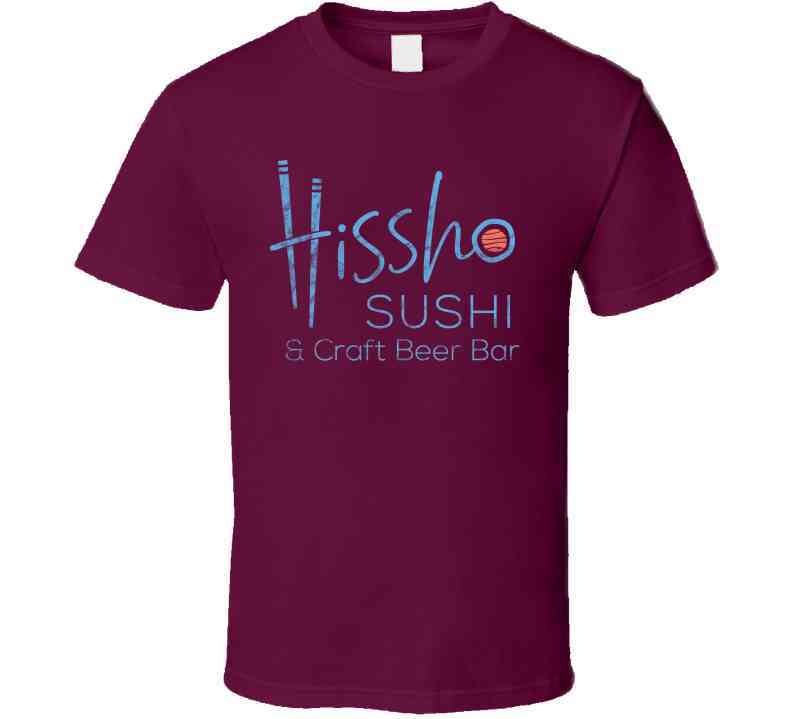 Hissho Sushi Craft Beer Bar Worn Look Cool T Shirt