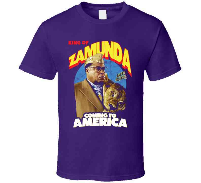 King Of Zamunda Jaffe Joffer Coming To America Black Comedy Movie Cool T Shirt