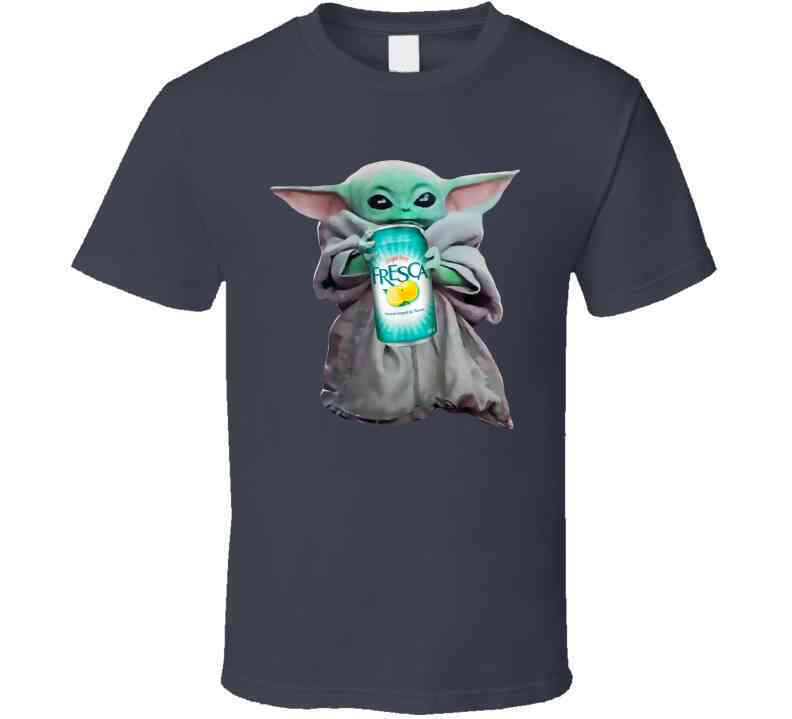 Baby Yoda The Child Mandalorian Fresca Soda Pop Drink Cool T Shirt