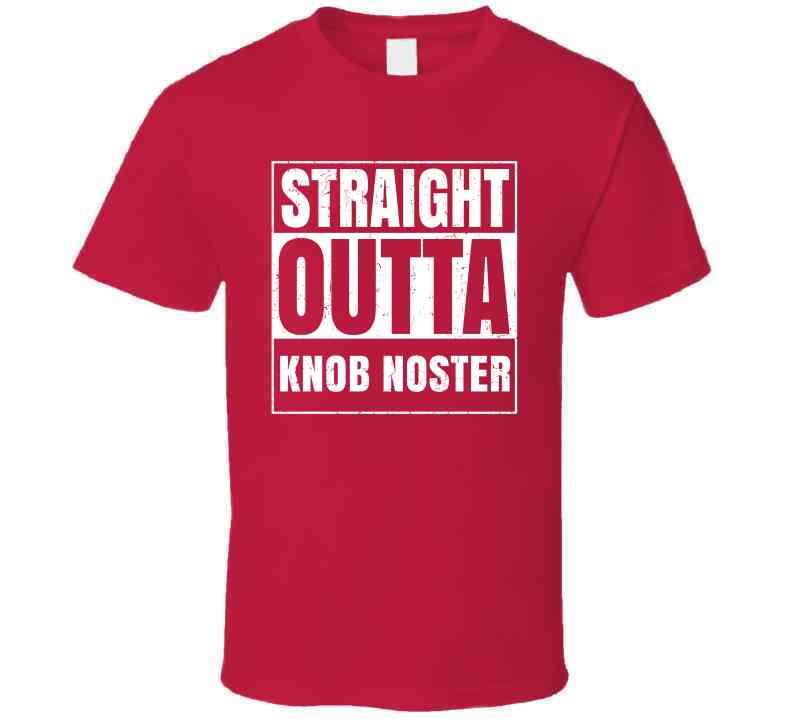 Straight Outta Knob Noster High School Funny Graduation Parody Cool T Shirt