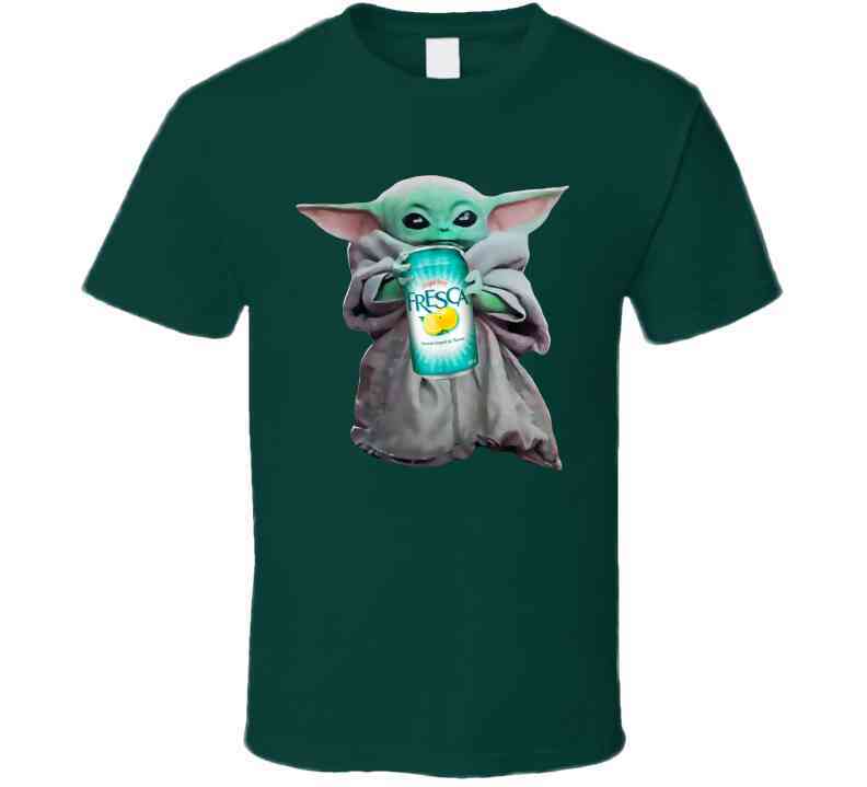 Baby Yoda The Child Mandalorian Fresca Soda Pop Drink Cool T Shirt