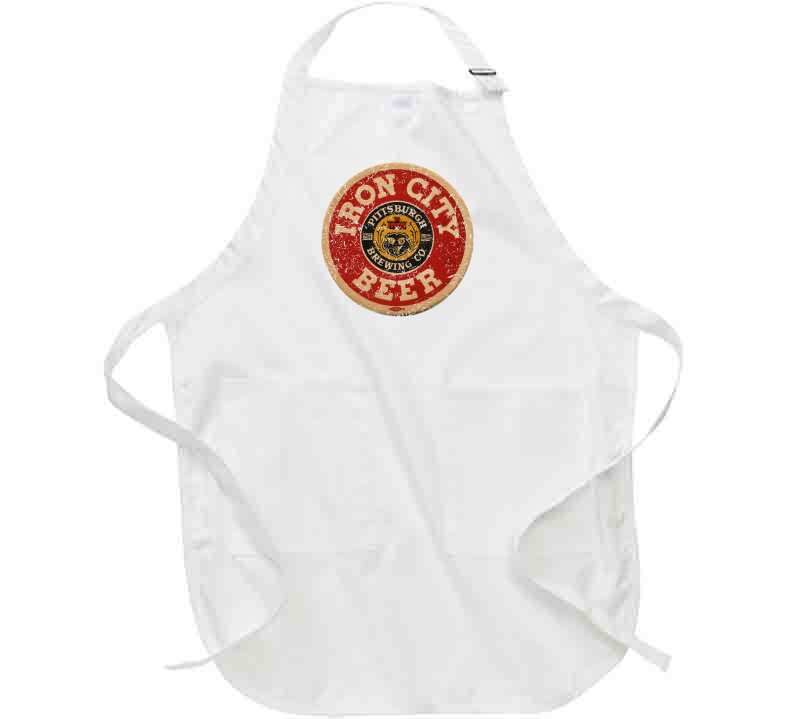 Iron City Beer Pittsburgh Brewing Worn Look Apron