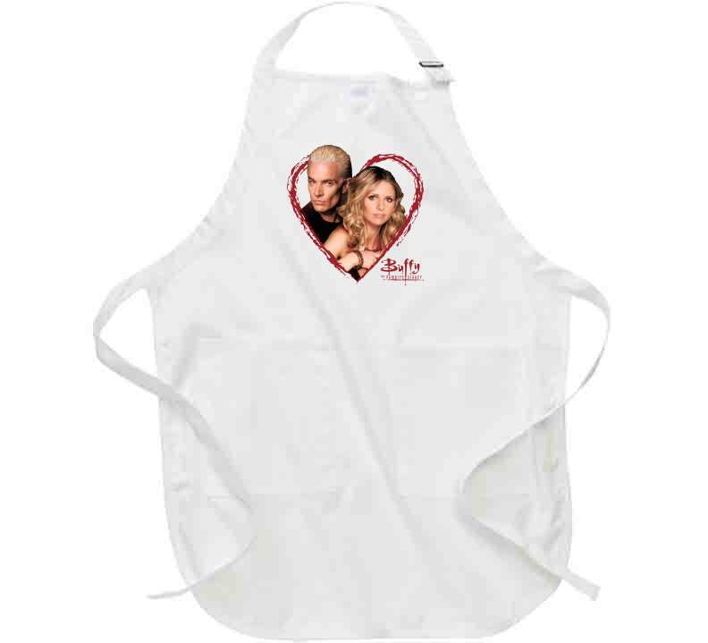 Buffy The Vampire Slayer Spike Love Story Retro Tv Show Fan Apron