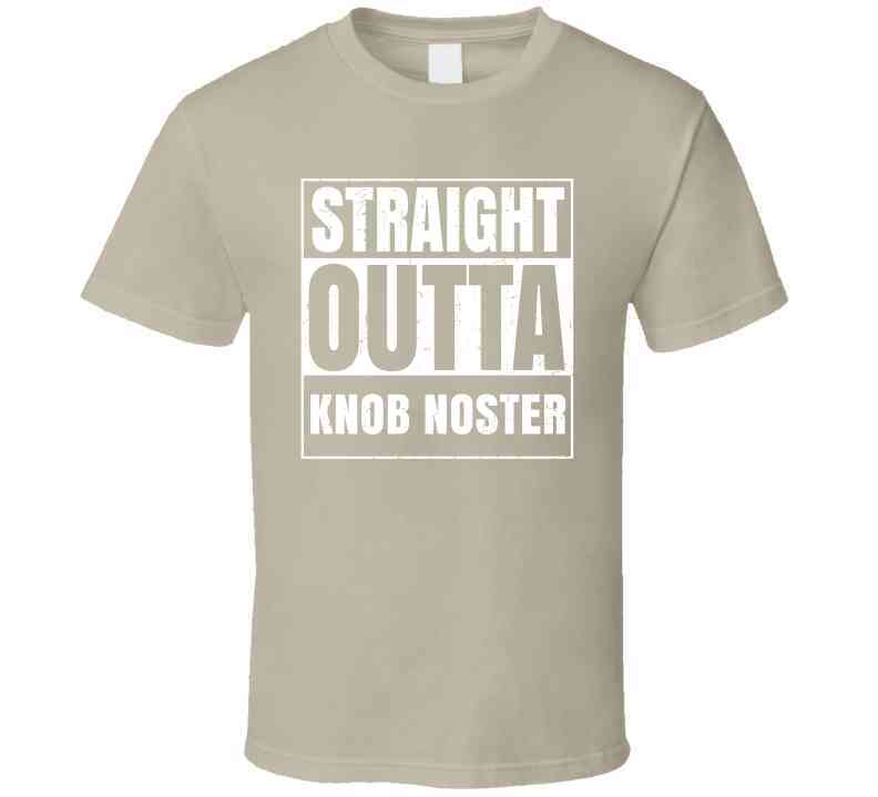 Straight Outta Knob Noster High School Funny Graduation Parody Cool T Shirt