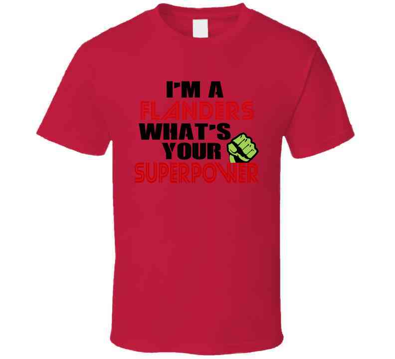 Im A Flanders Whats Your Superpower Funny Last Name Cool T Shirt