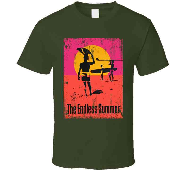 The Endless Summer Retro Vintage Surfing Documentary Movie  Fan Cool T Shirt