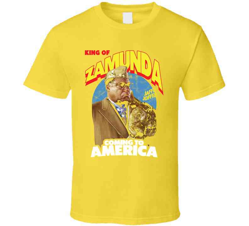 King Of Zamunda Jaffe Joffer Coming To America Black Comedy Movie Cool T Shirt